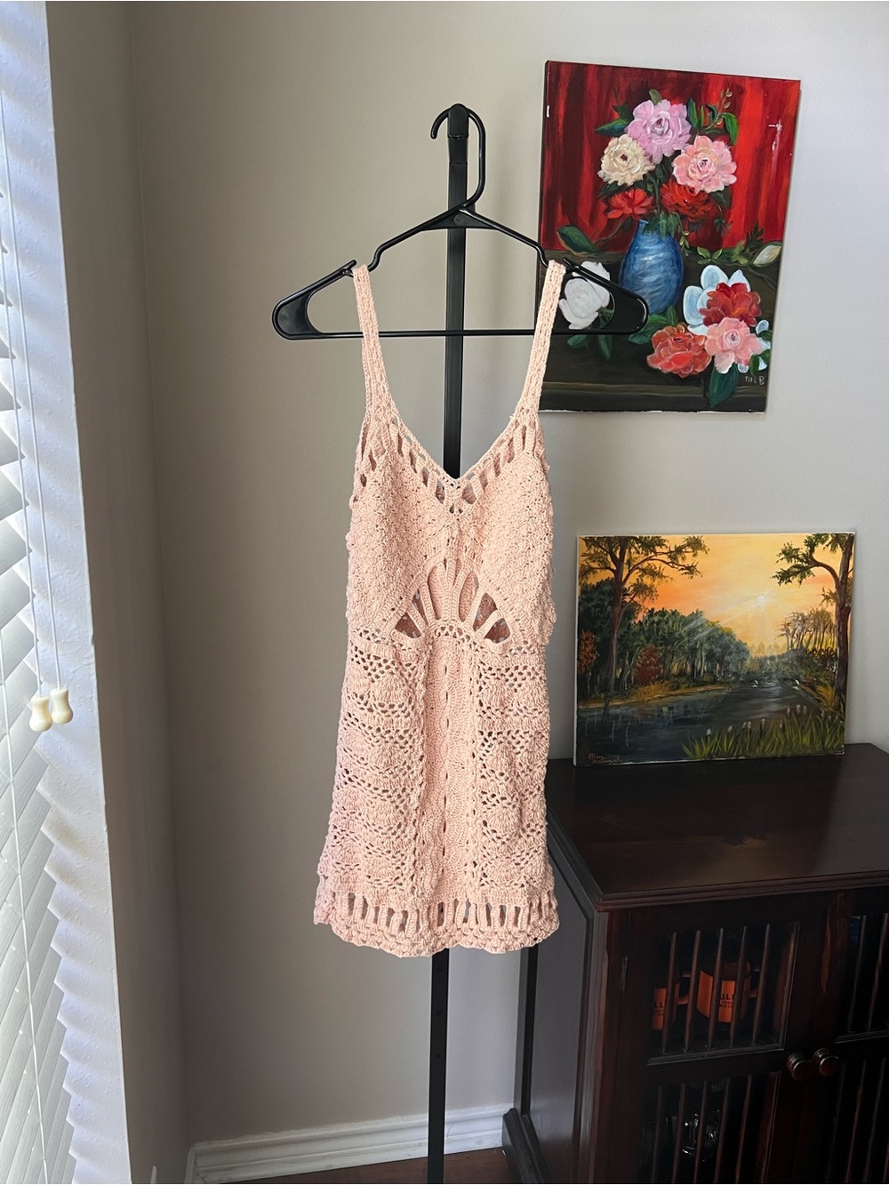 Cleobella Crocheted tan Mini Dress